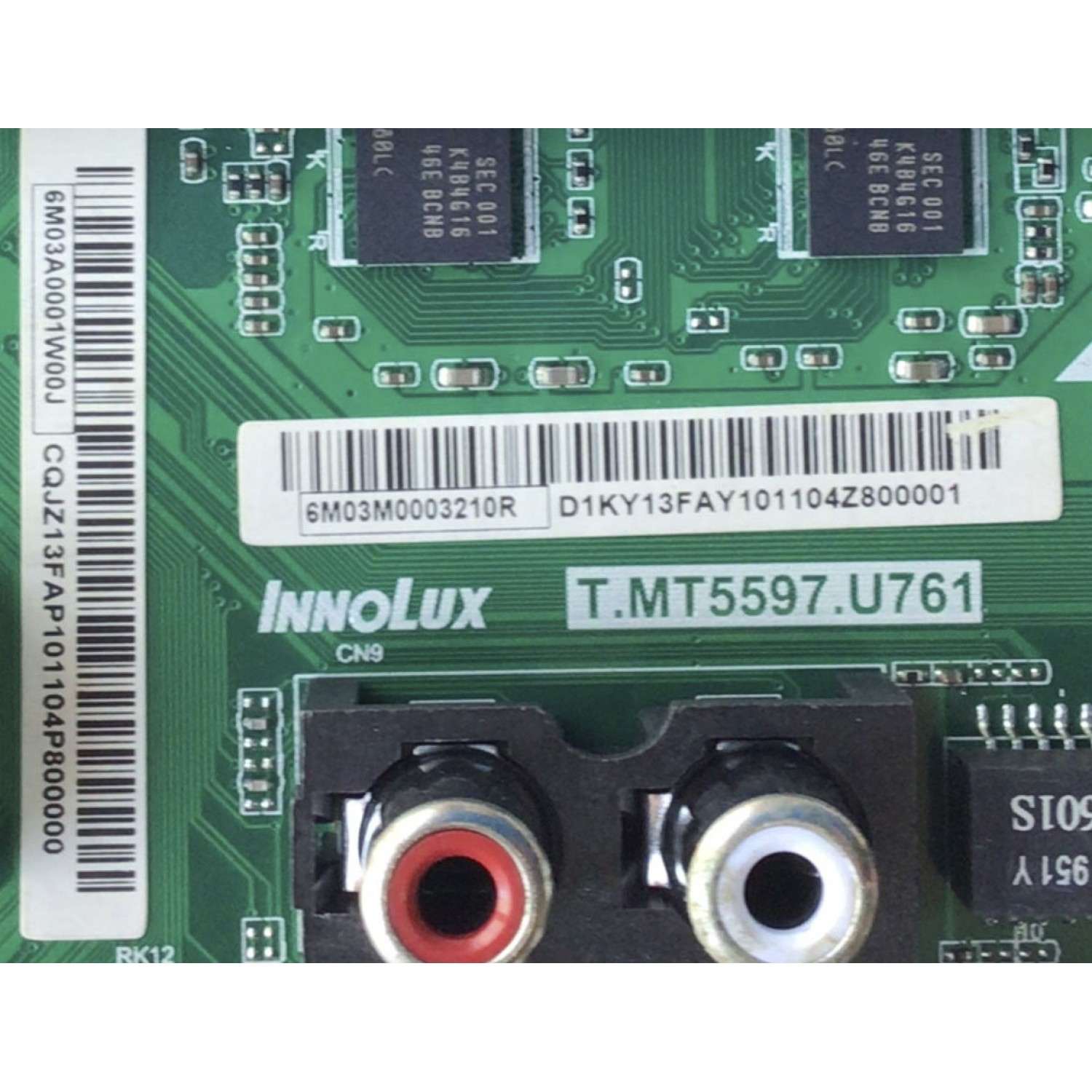 MAIN PARA TV VIZIO / NUMERO DE PARTE 6M03M0003210R / T.MT5597.U761 / 6M03A0001W00J  / MODELO V505-G9 	 - Imagen 2